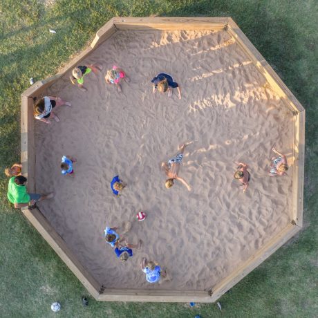Sand Pit Kids Aerial Image