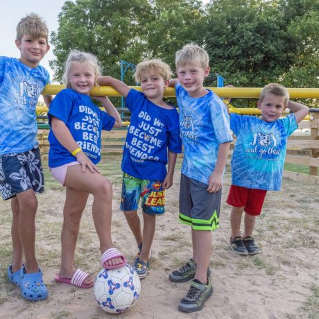 Kids in front of Giant Foosball Image